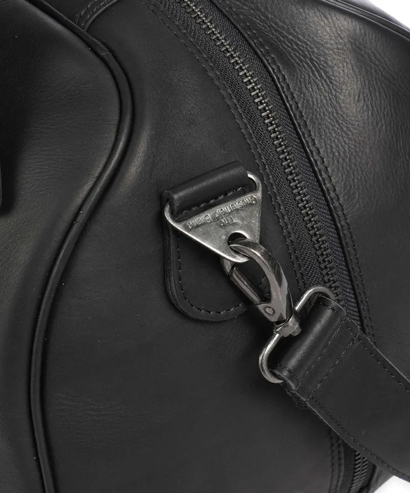 The Chesterfield Brand Wax Pull Up Cow Volenza Bolsa de fin de semana black