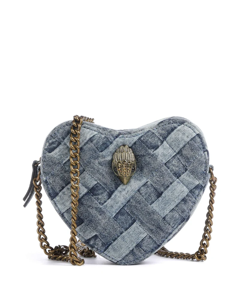 Kurt Geiger Kensington Heart Bandolera denim