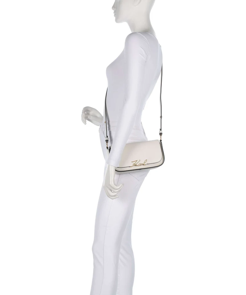 Karl Lagerfeld K/Signature Bolso de hombro off white