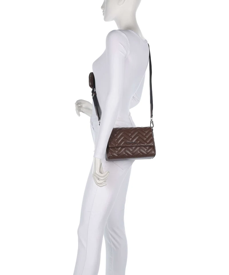 Karl Lagerfeld K/Brick Bandolera dark friar brown