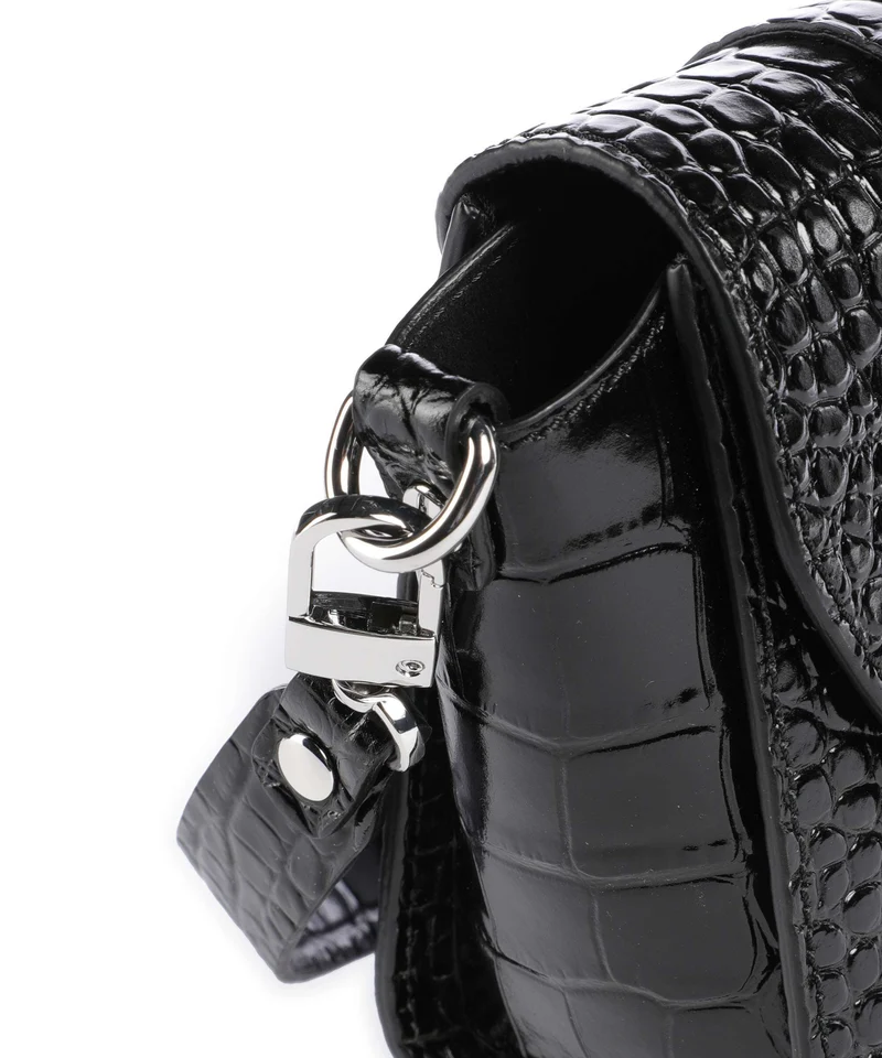 Vivienne Westwood Kimmy Embossed Croc Bandolera black