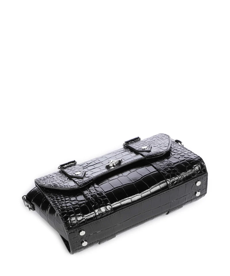 Vivienne Westwood Kimmy Embossed Croc Bandolera black