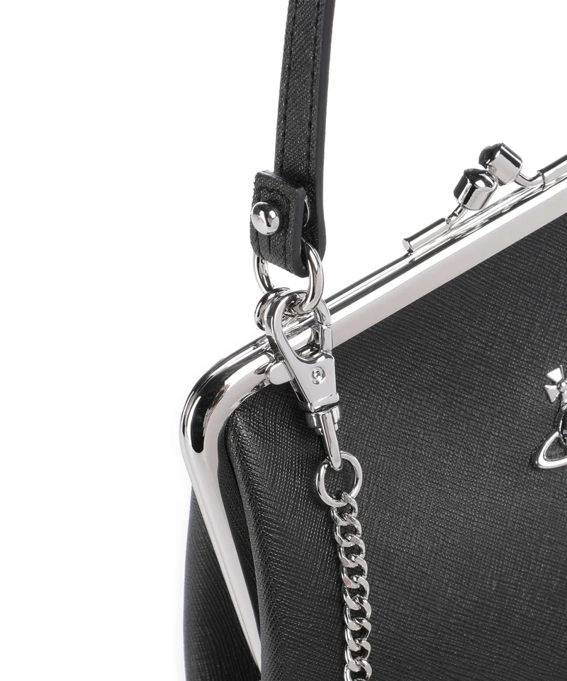 Vivienne Westwood Granny Frame Saffiano Bolso de mano black