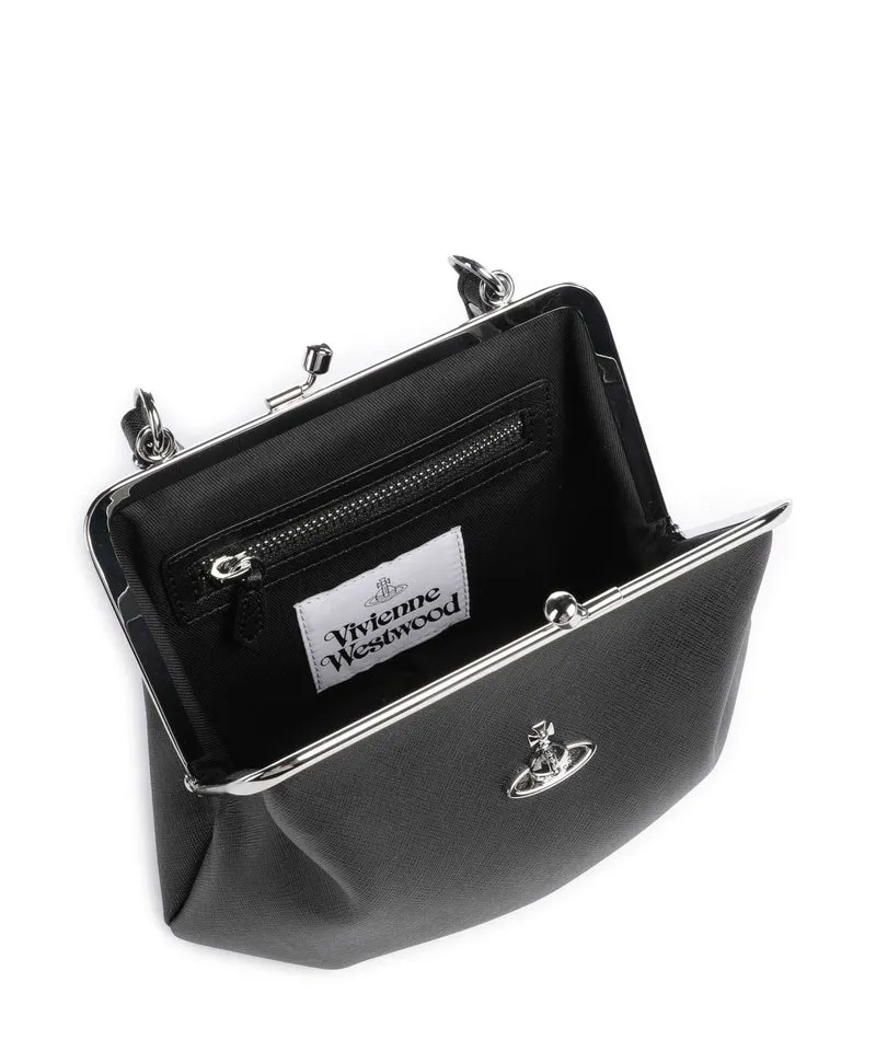 Vivienne Westwood Granny Frame Saffiano Bolso de mano black