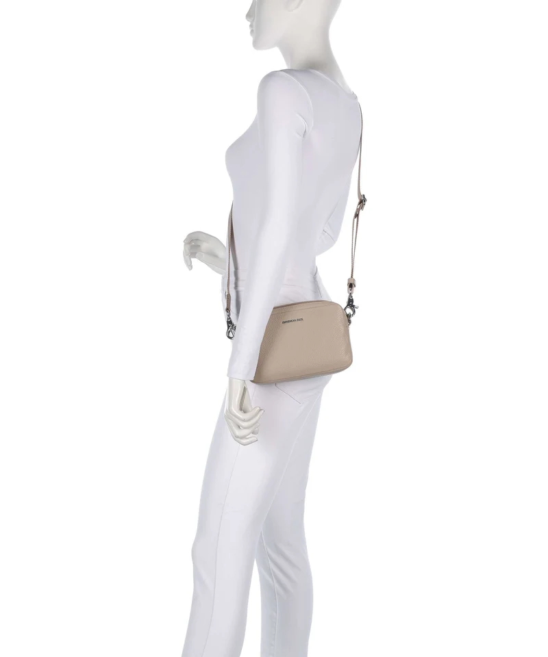 Mandarina Duck Mellow Leather Bandolera warm taupe