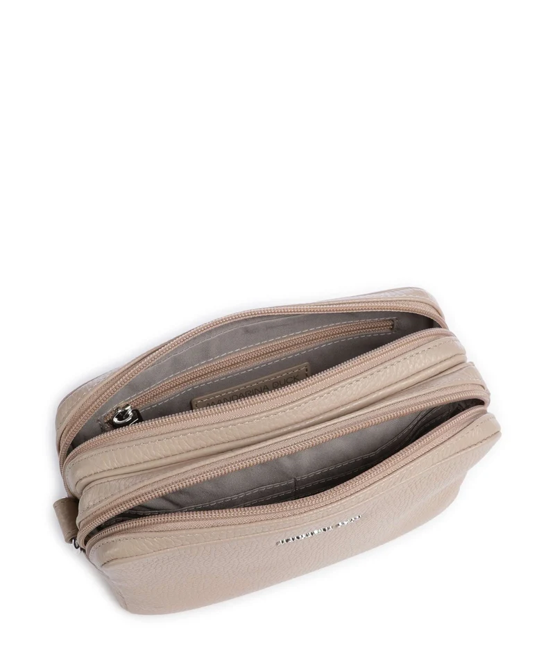 Mandarina Duck Mellow Leather Bandolera warm taupe