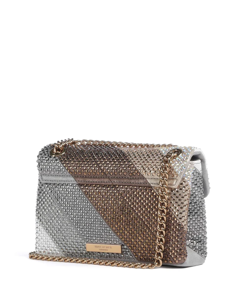 Kurt Geiger Kensington Mini Bolso de hombro metal combination