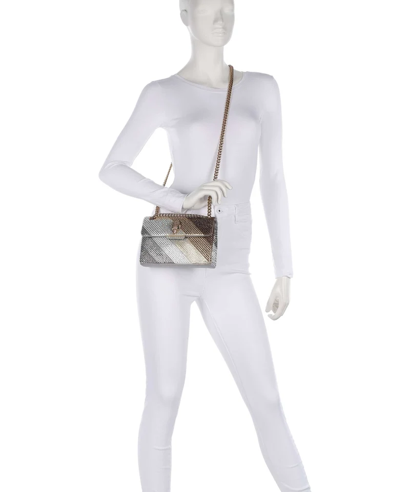 Kurt Geiger Kensington Mini Bolso de hombro metal combination
