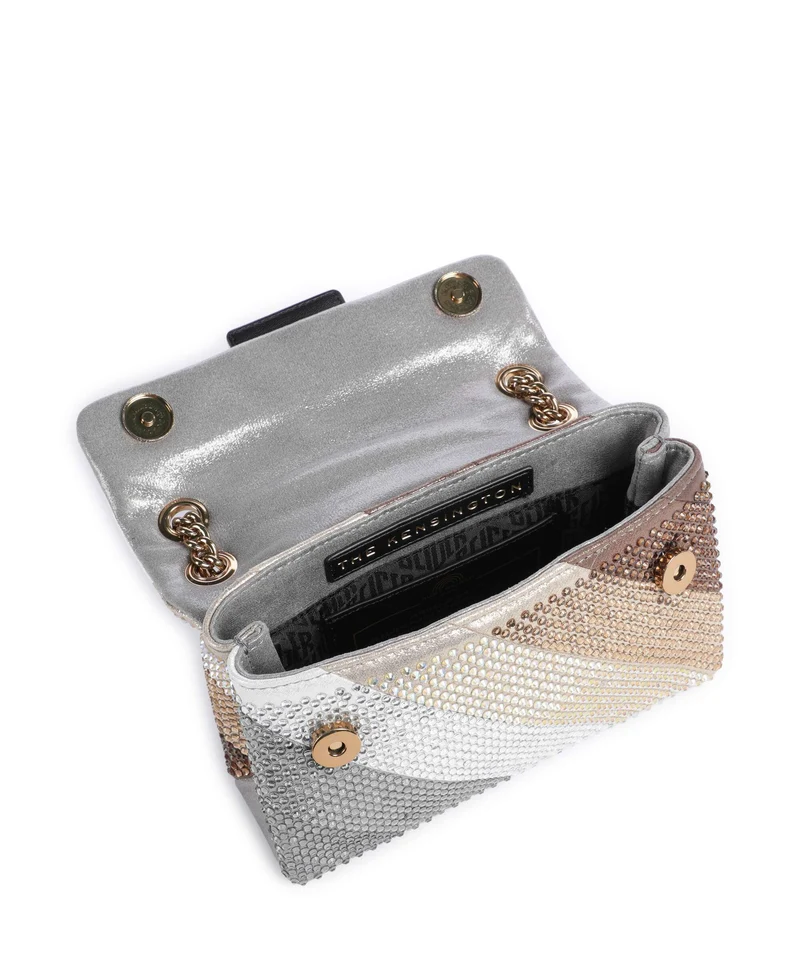 Kurt Geiger Kensington Mini Bolso de hombro metal combination