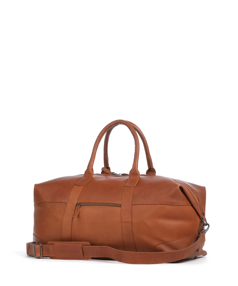 The Chesterfield Brand Wax Pull Up Cow Portsmouth 2 Bolsa de fin de semana cognac