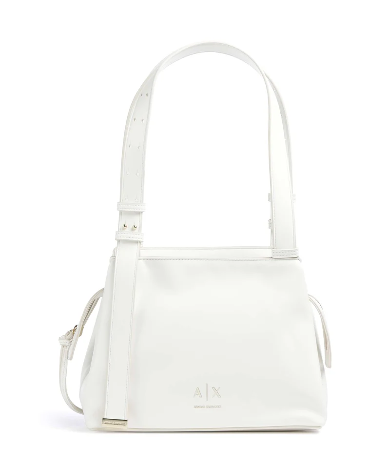 Armani Exchange Alice S Bolso de hombro off white