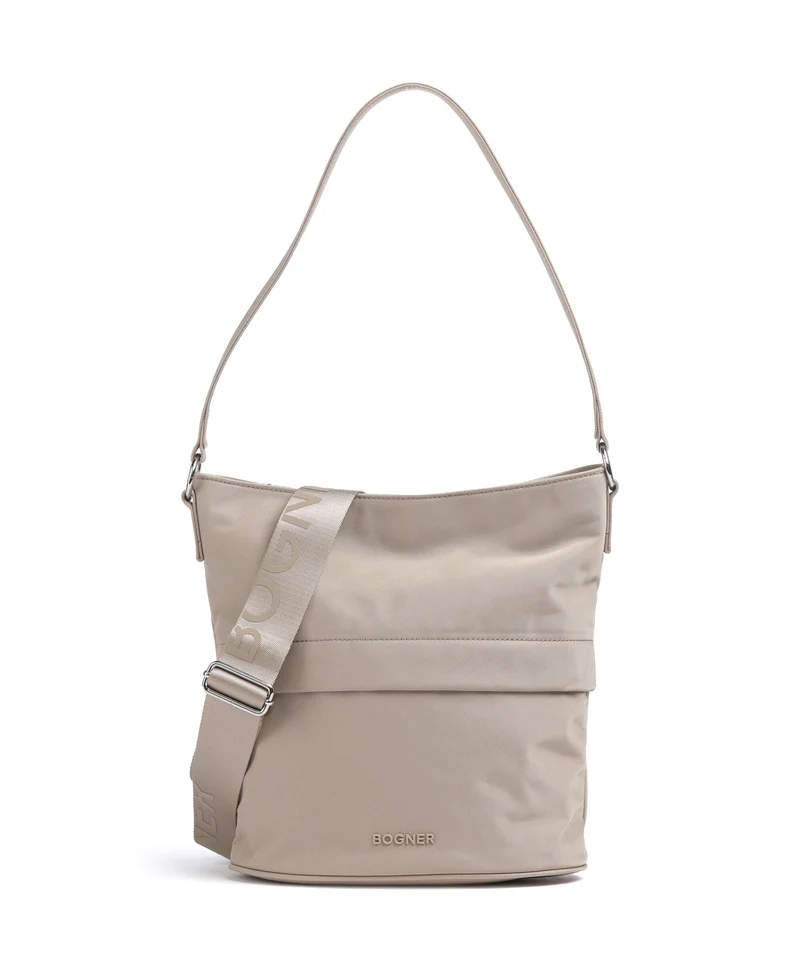 Bogner Maxon Heather Bolso de hobo greige