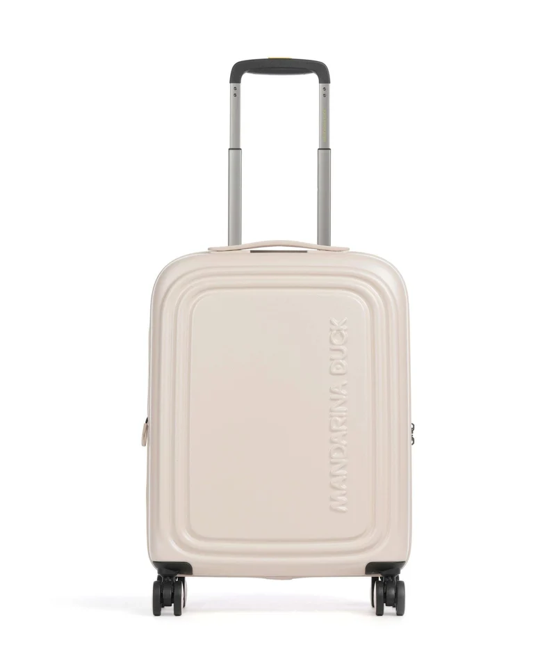 Mandarina Duck Logoduck+ Maleta con 4 ruedas white mocha