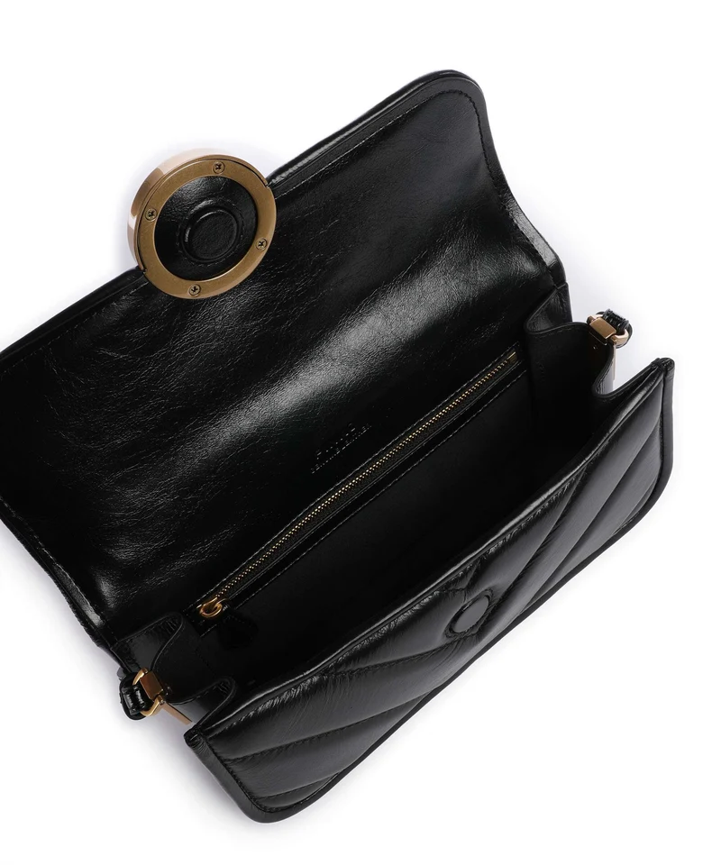 Pinko Love Box Horizontal Bolso de hombro nero/antique gold
