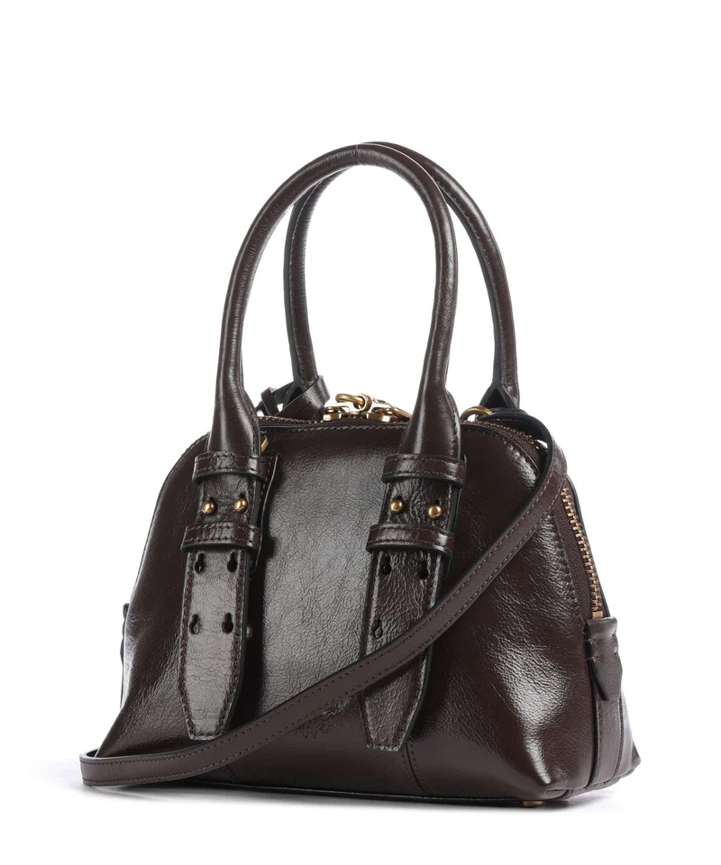 Pinko Bowling Mini Bolso de mano rosso mogano/antique gold