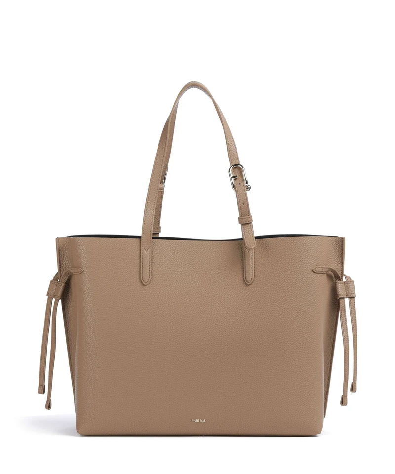 Furla Ava L Bolsa shopping toffee/nero