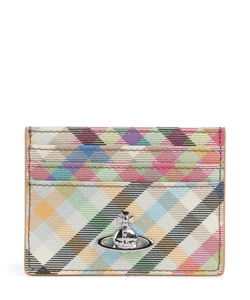 Vivienne Westwood Buccia D'Arancia Tarjetero heather plaid
