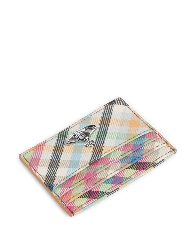 Vivienne Westwood Buccia D'Arancia Tarjetero heather plaid