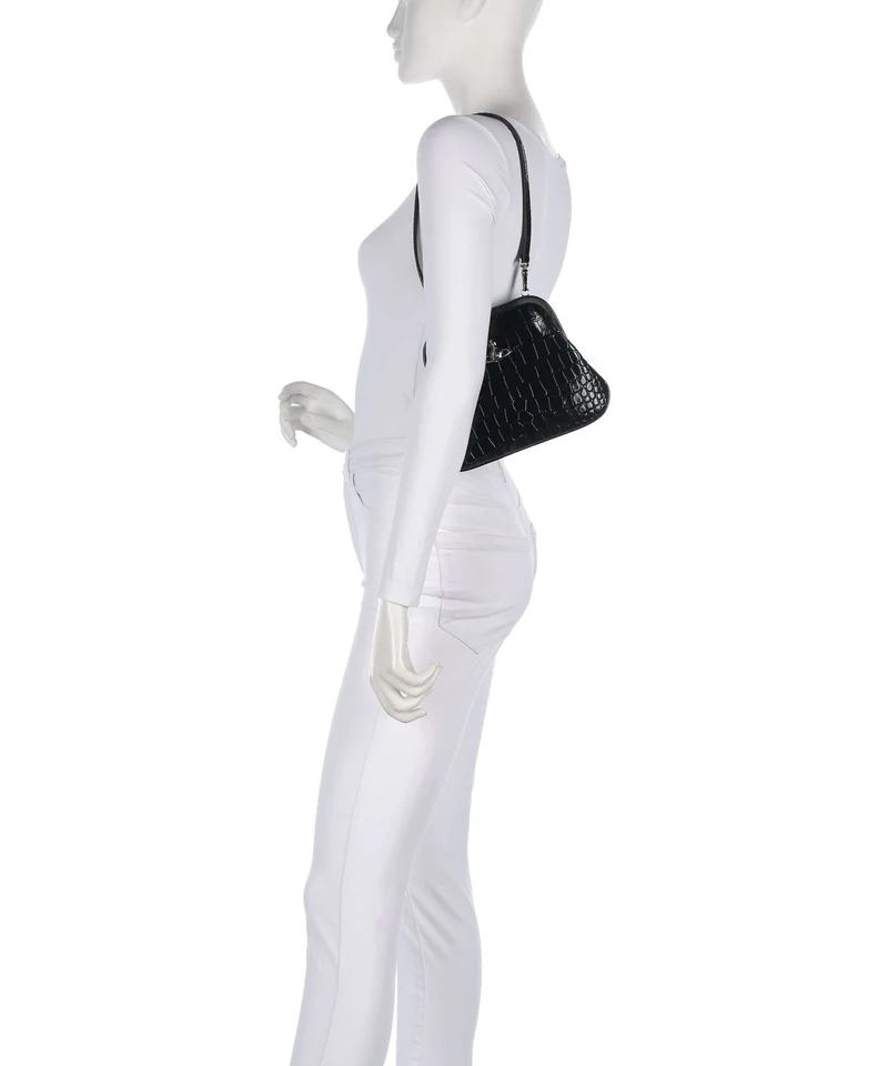 Vivienne Westwood Vivienne Embossed Croc Bolso de hombro black