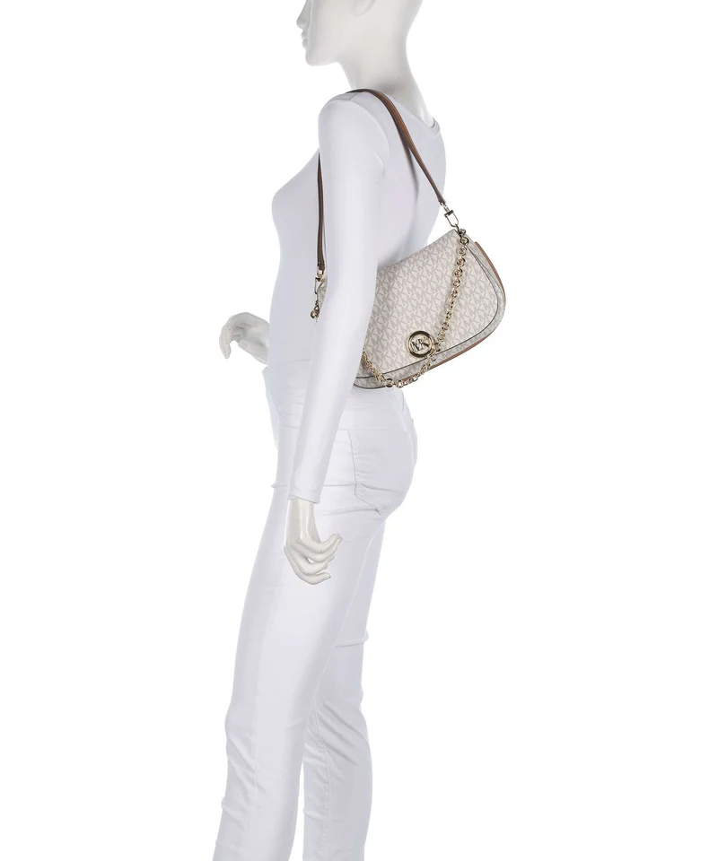 Michael Kors Nolita Medium Bolso de hombro vanilla/acorn