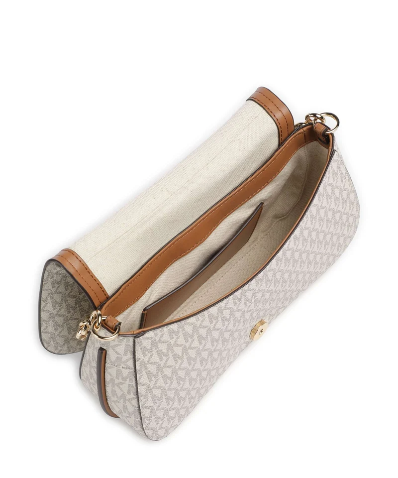 Michael Kors Nolita Medium Bolso de hombro vanilla/acorn