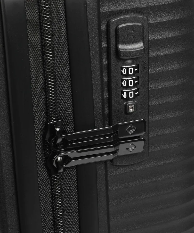 Travelite Air Stripe Slim Maleta con 4 ruedas black