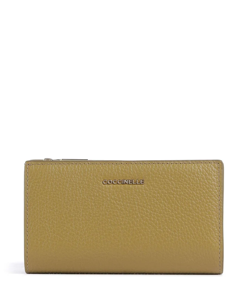 Coccinelle Metallic Soft Monedero seagrass