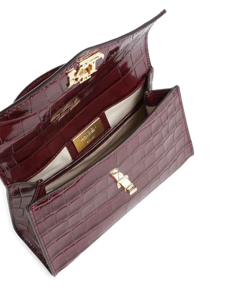 Lauren Ralph Lauren Farrah Small Bolso de mano dark garnet