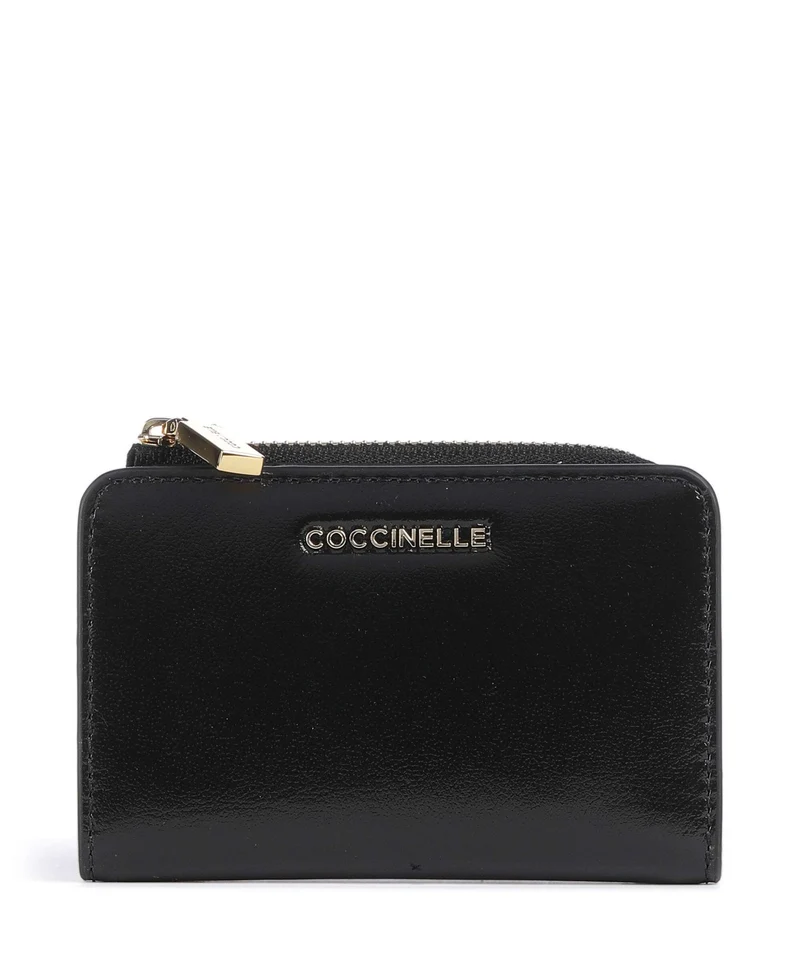 Coccinelle Metallic Shiny Smooth Monedero noir