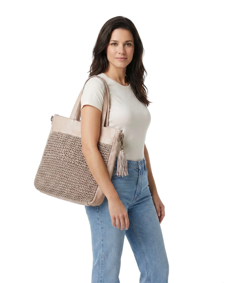Taschendieb Wien Spinnerinweg 1 Bolsa shopping linen rose