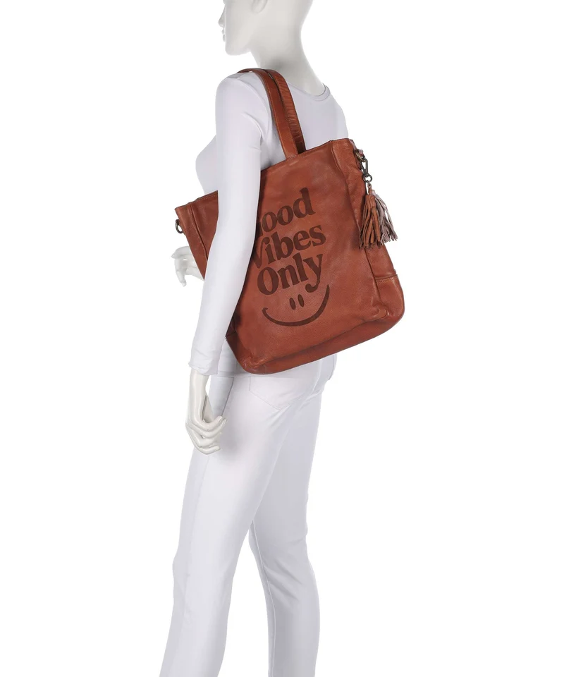 Taschendieb Wien Gutstrasse 1 Bolsa shopping cognac