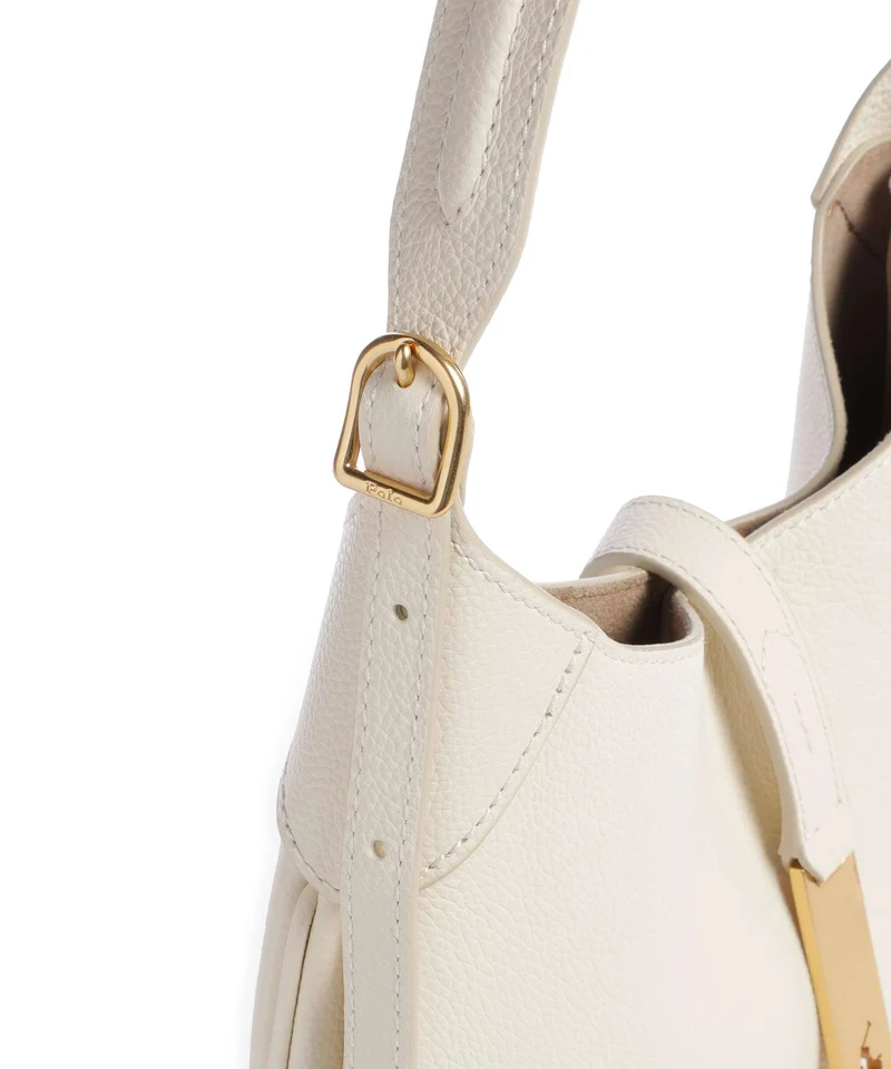 Polo Ralph Lauren ID Collection Small Bolso de hobo ivory