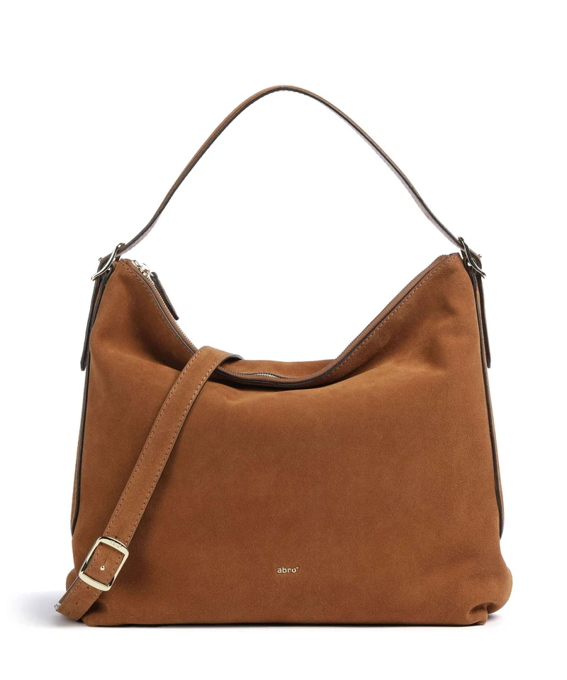 Abro Suede Carina Bolso de hobo cuoio
