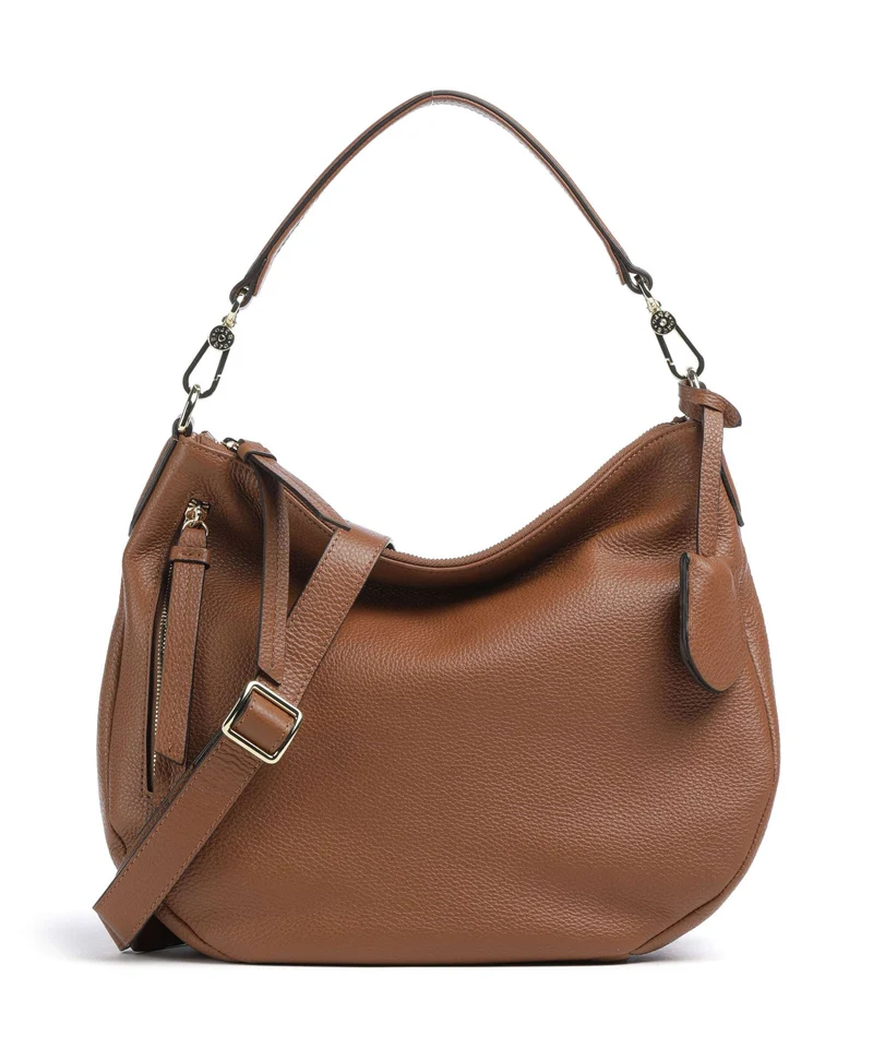 Abro Adria Juna Small Bolso de hobo caramel/cognac