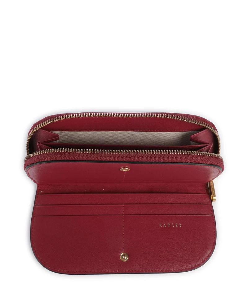 Radley London Liverpool Street Monedero cranberry