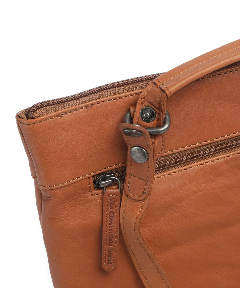 The Chesterfield Brand Wax Pull Up Cow Caldero Mochila cognac