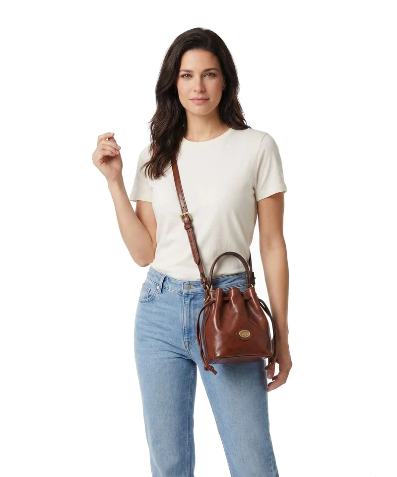 The Bridge Story Donna Bucket bolso de mano marrone