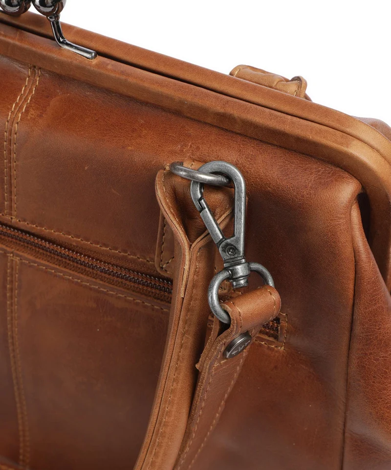 The Chesterfield Brand Wax Pull Up Cow Dorin Bolso de hombro cognac