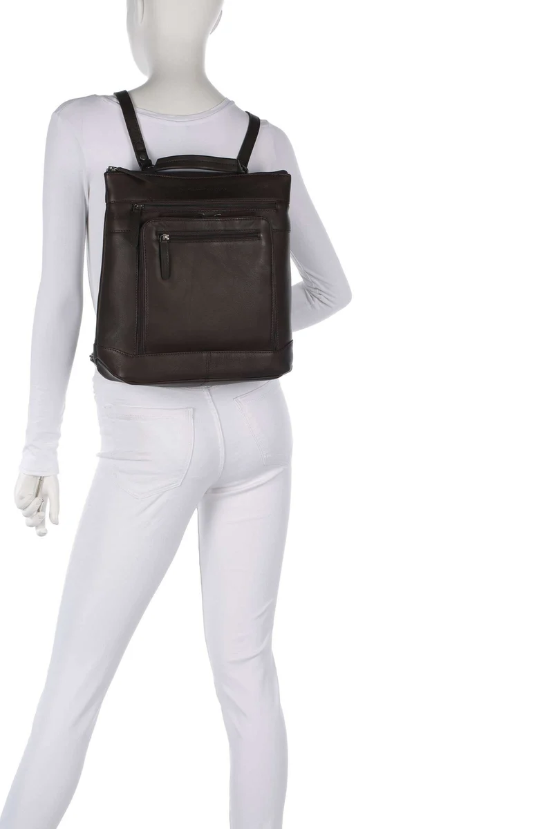 The Chesterfield Brand Wax Pull Up Cow Caldero Mochila brown