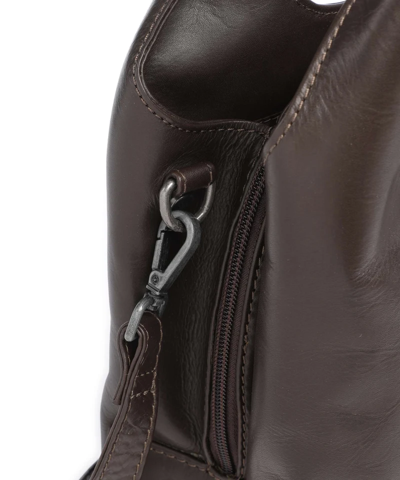 The Chesterfield Brand Wax Pull Up Cow Salina Bolso de mano brown