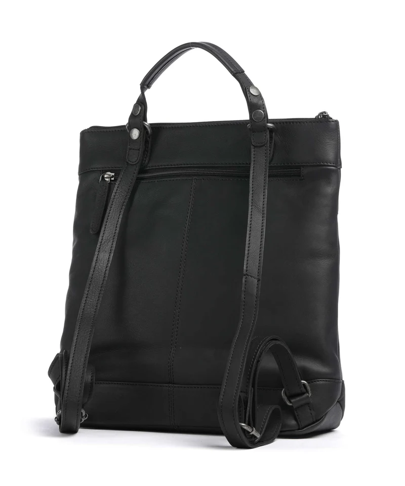 The Chesterfield Brand Wax Pull Up Cow Caldero Mochila black