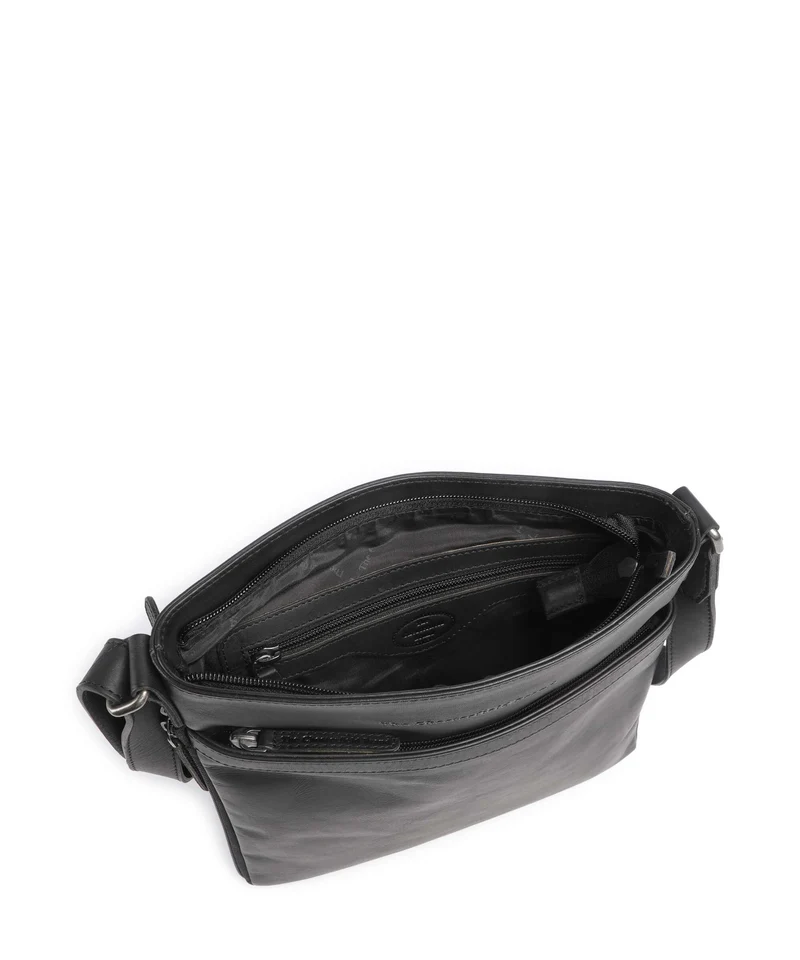 The Chesterfield Brand Wax Pull Up Cow Mirea Bandolera black