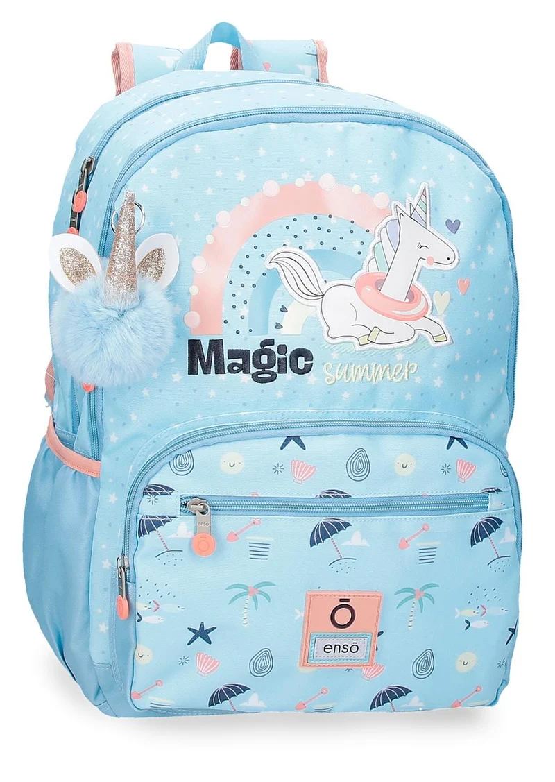 96327D2 MOCHILA ADAP. 44CM. ENSO MAGIC SUMMER AZUL CLARO