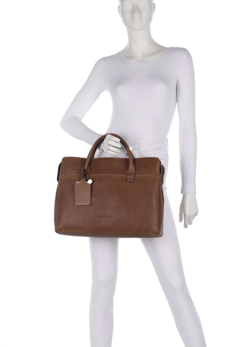 Castelijn & Beerens Carisma Bolso para portátil cognac