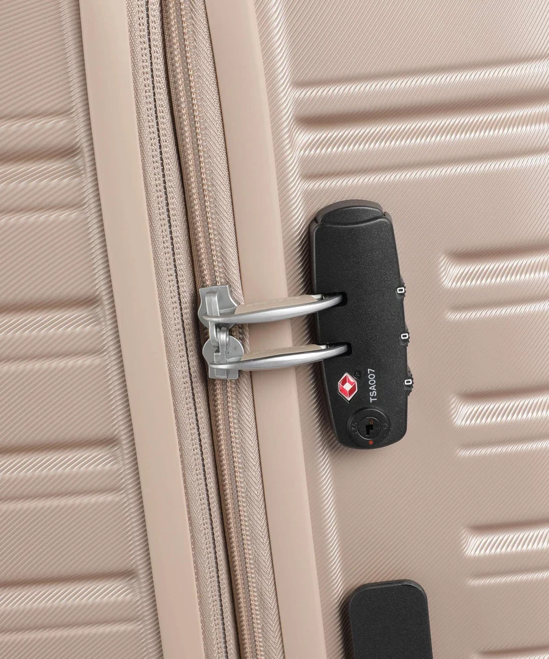 American Tourister Flashline Maleta con 4 ruedas ivory gold