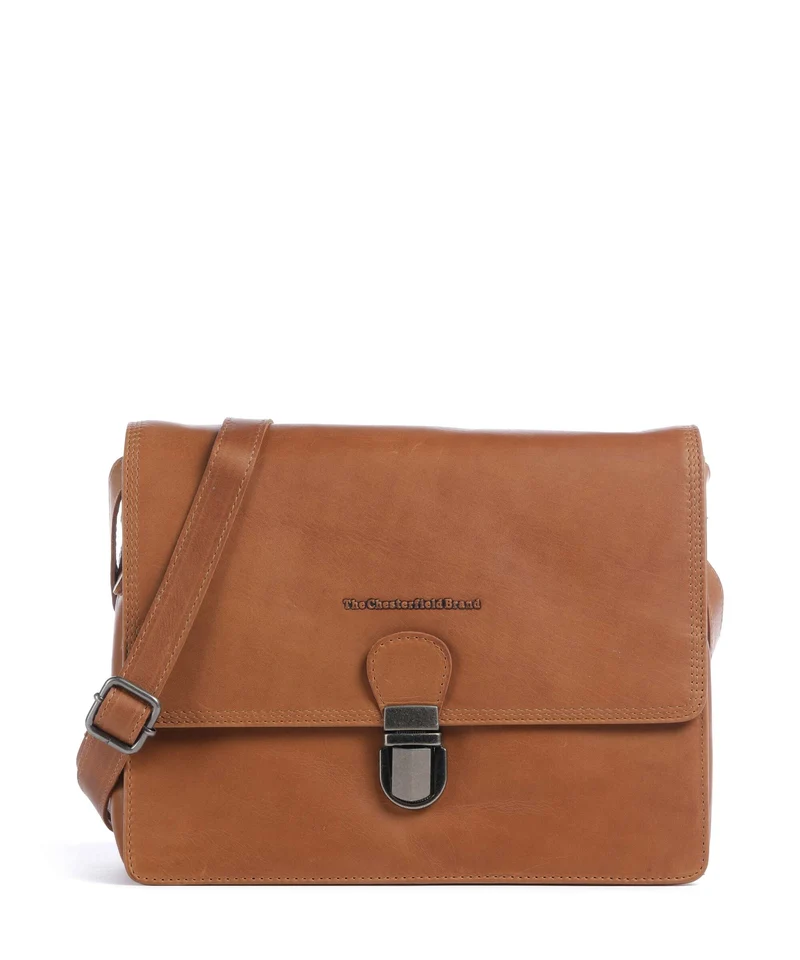 The Chesterfield Brand Wax Pull Up Cow Lunor Bolso de hombro cognac