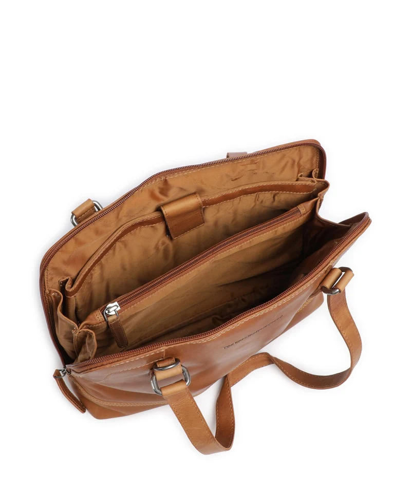 The Chesterfield Brand Wax Pull Up Cow Seron Bolso de hombro cognac