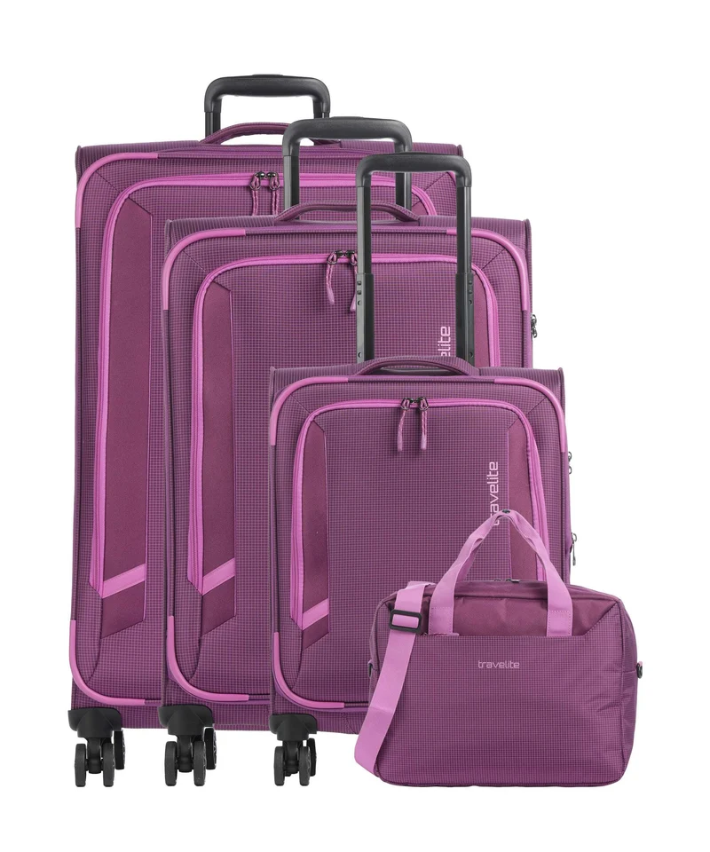 Travelite Corsiica Juego de maletas (4 ruedas) pink