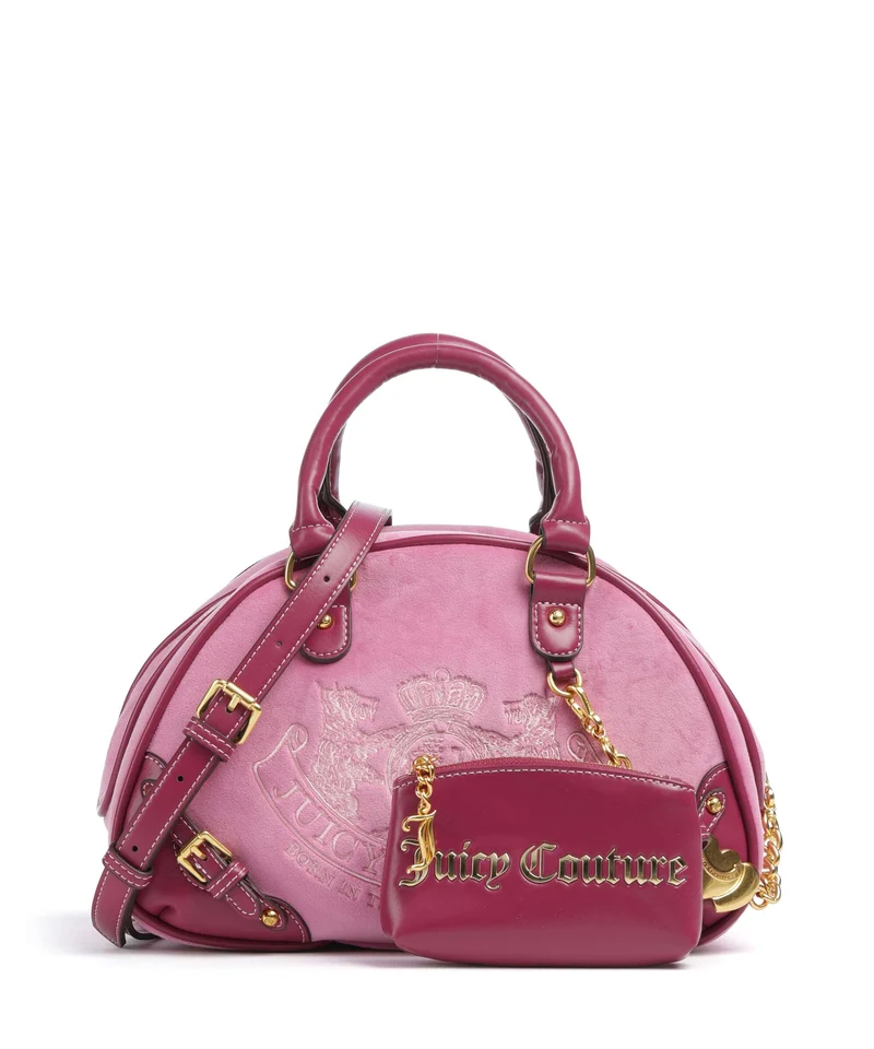 Juicy Couture Twig Narrative Velvet Bolso de mano super pink