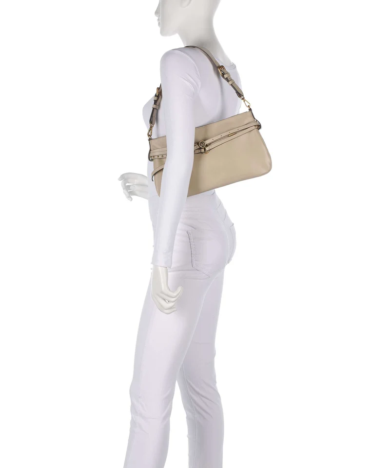 Pinko Belt Classic Bolso de hombro beige/grigio fumo/antique gold